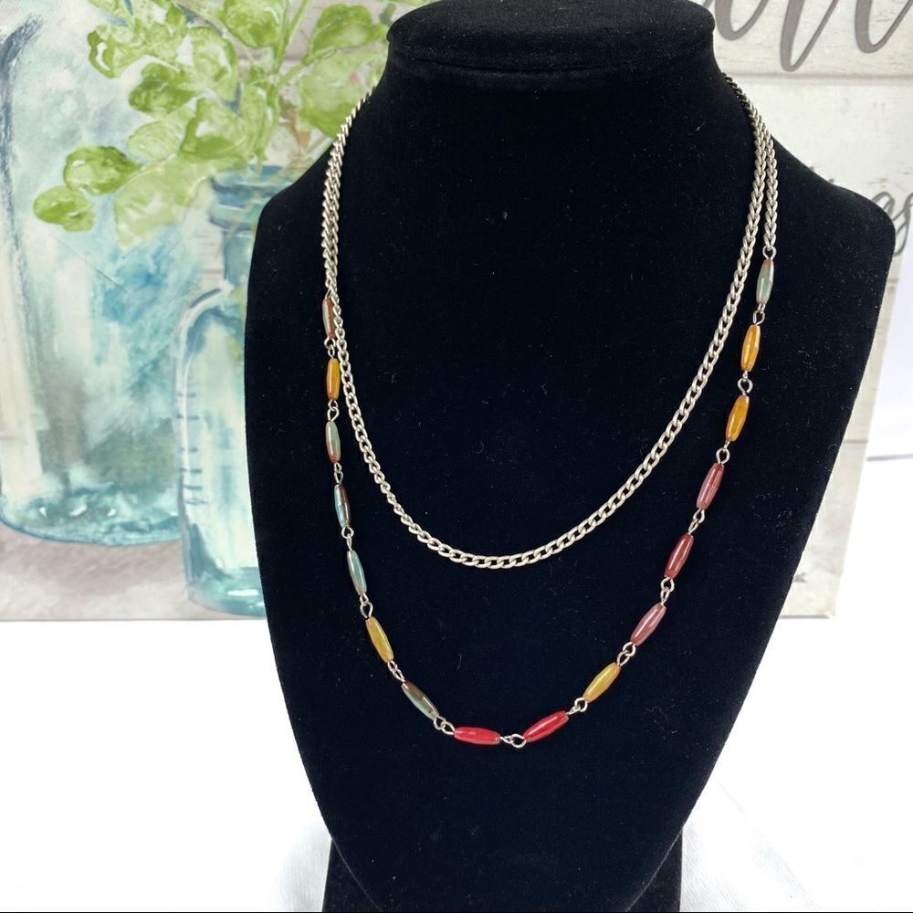 Multi Color Bead Necklace